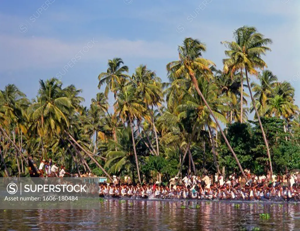 India Kerala backwaters Aleppey snakeboat race
