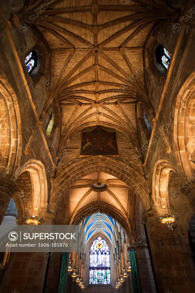 Scotland,Edinburgh,The Royal Mile,Interior of St.Giles' Cathedral,The Choir