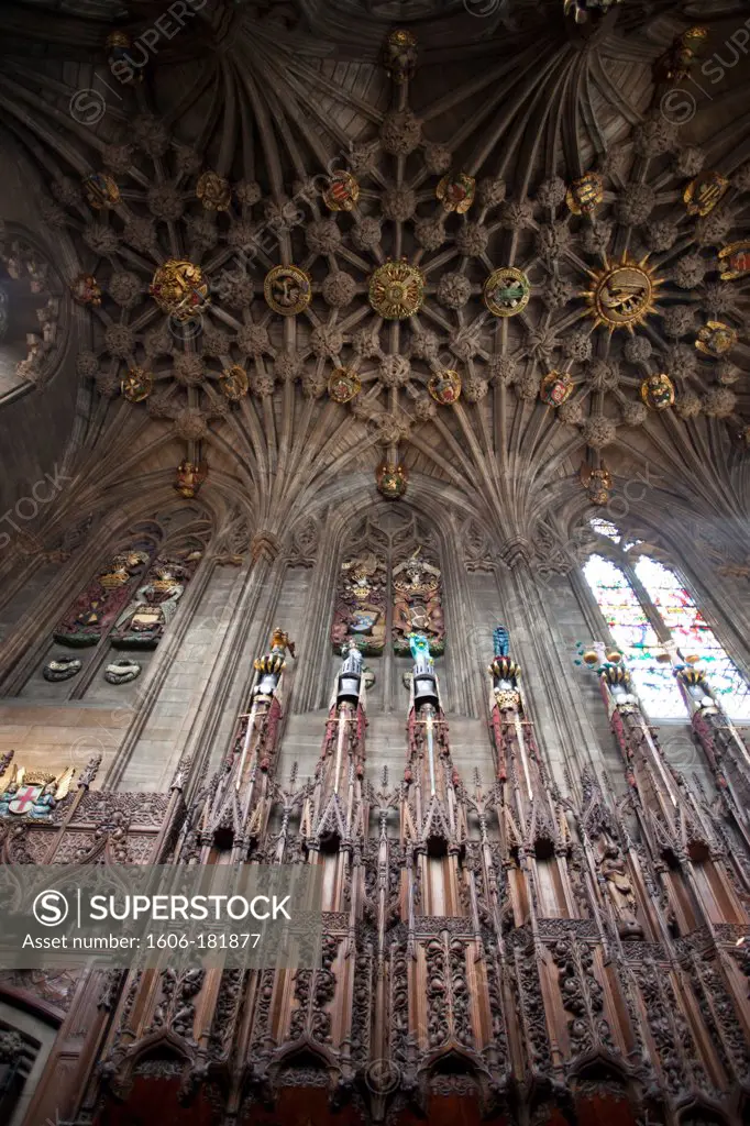 Scotland,Edinburgh,The Royal Mile,St.Giles' Cathedral,The Thistle Chapel
