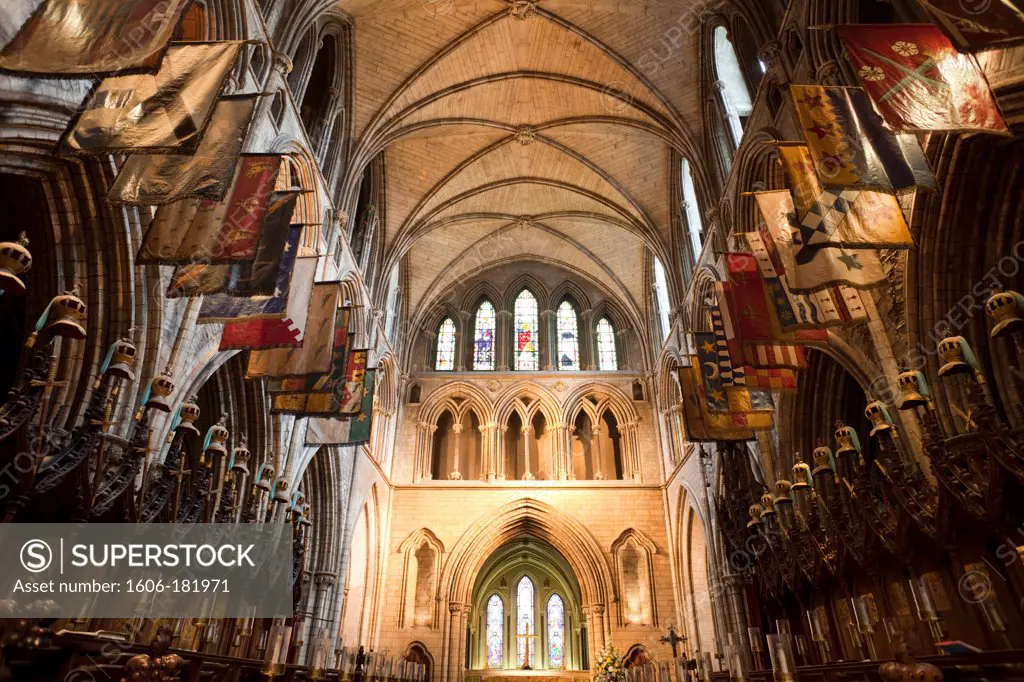 Republic of Ireland,Dublin,Interior of St.Patrick's Cathedral