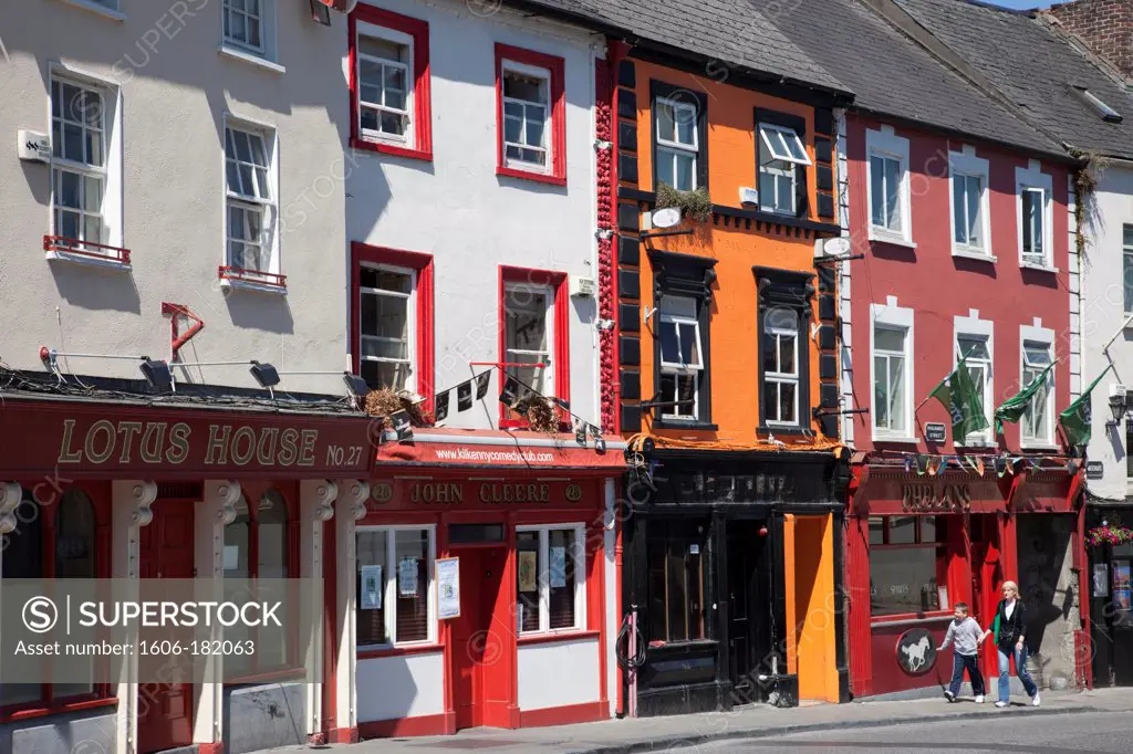 Republic of Ireland,County Kilkenny,Colourful Shops in Kilkenny High Street