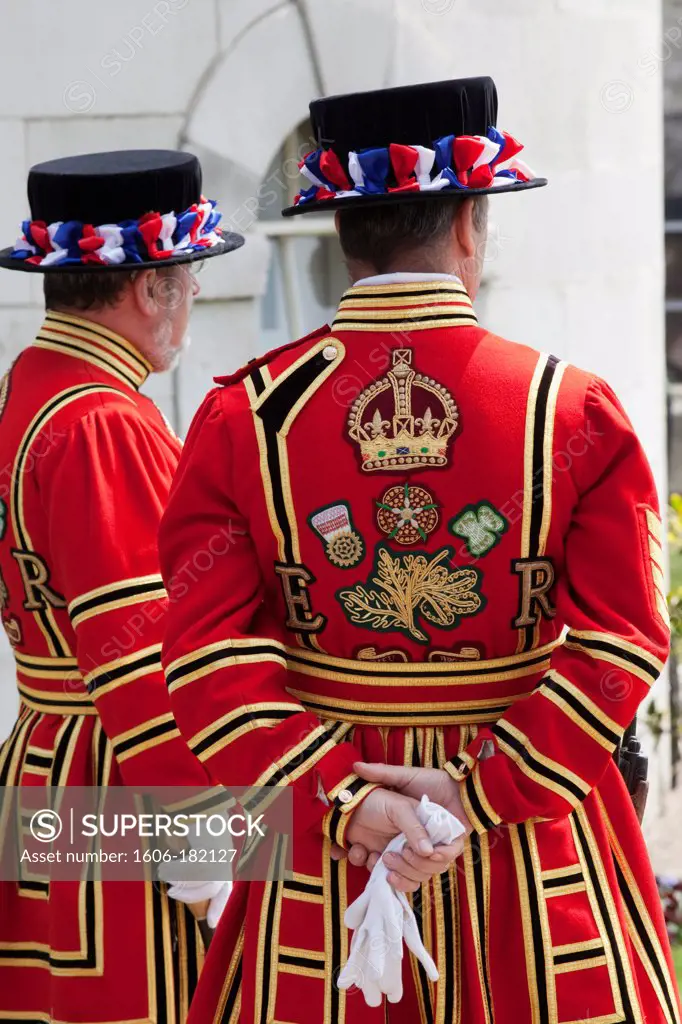 England,London,Tower of London,Beefeater in State Dress