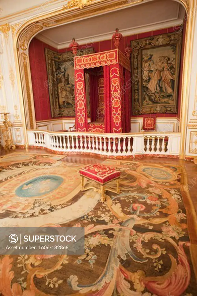 France,Loire Valley,Chambord Castle,King Louis XIV Bedroom