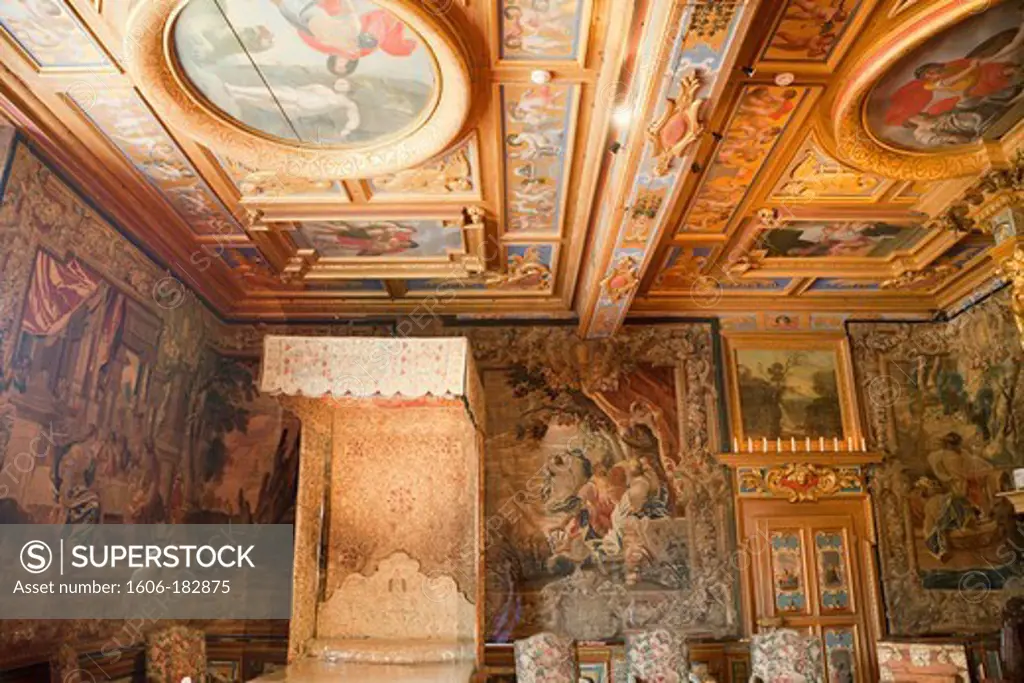France,Loire Valley,Cheverny Castle,The Kings Bed Chamber