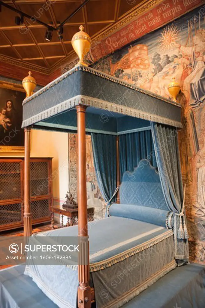 France,Loire Valley,Chenonceau Castle,Diane de Poitiers' Bedroom