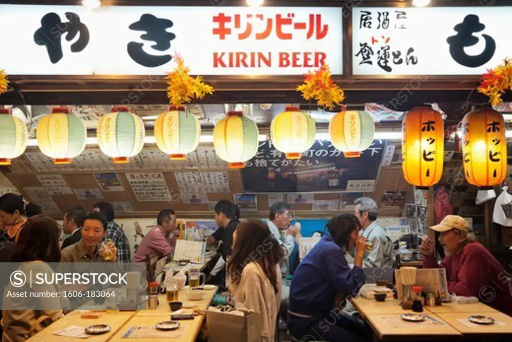 Japan,Tokyo,Ginza,Yurakucho,Traditional Outdoor Restaurant