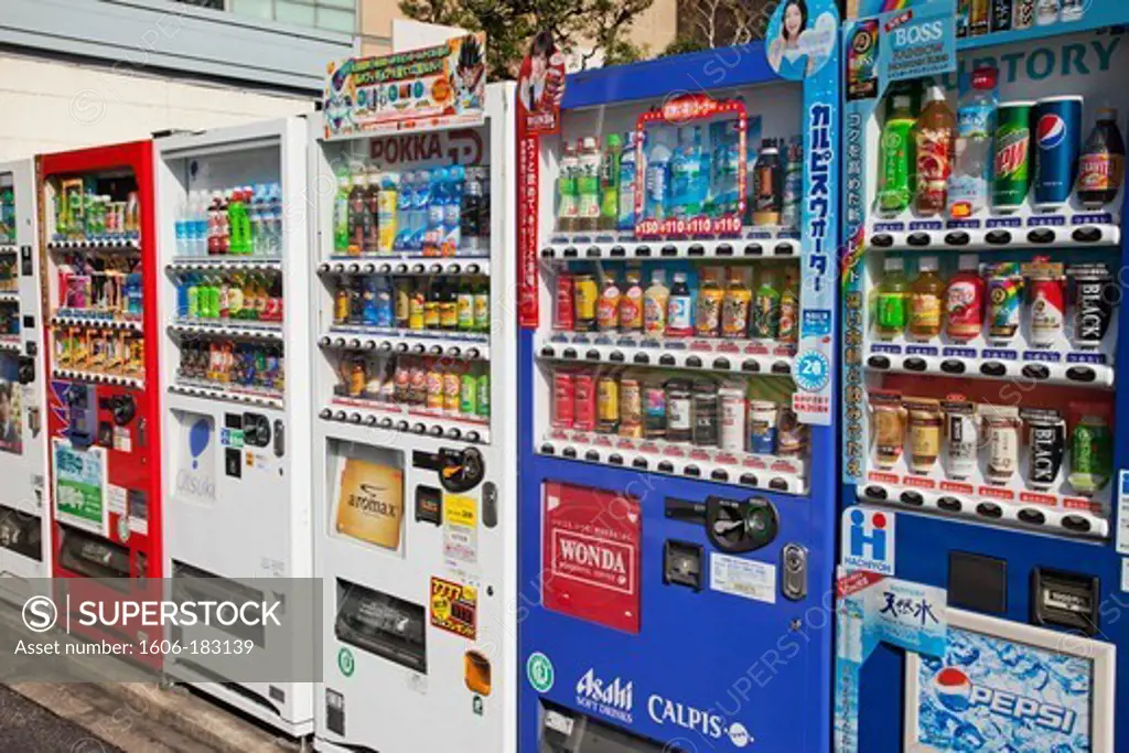 Japan,Tokyo,Beverage Vending Machines