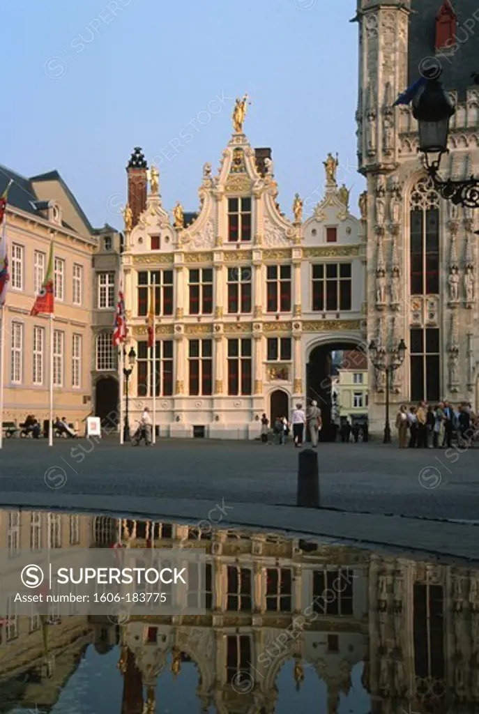 Belgium, Bruges, Burg, Oude Griffie building,