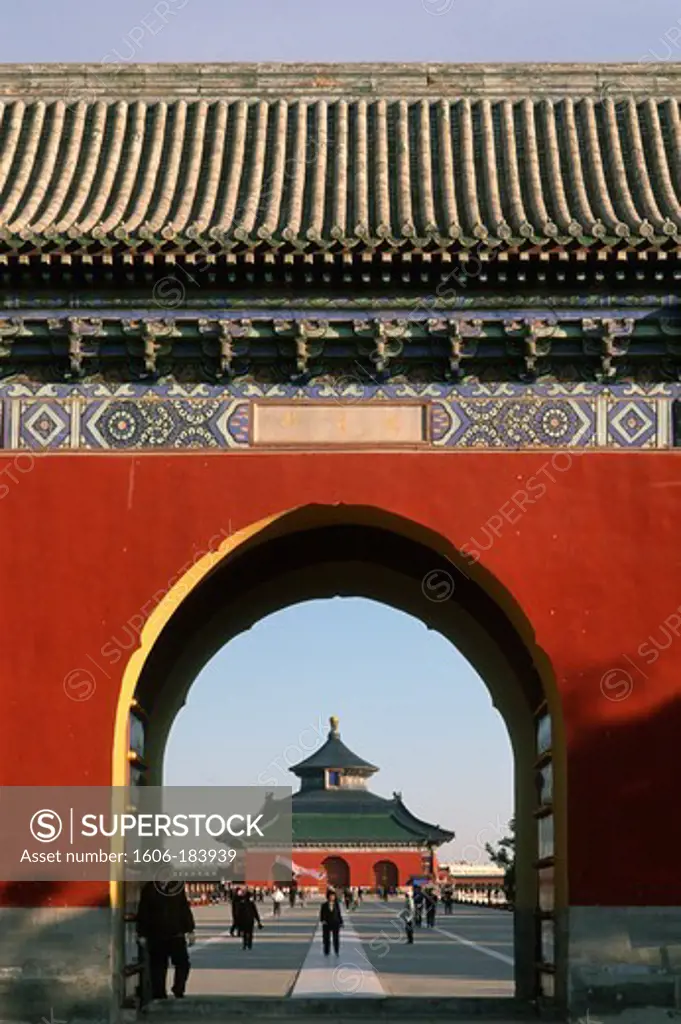 China, Beijing, Temple of Heaven, Chengzhen Gate,