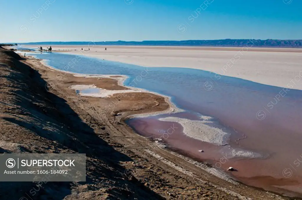 North Africa, Tunisia, Kebili province, the Chott El Djerid, the bigest salt lake of Tunisia