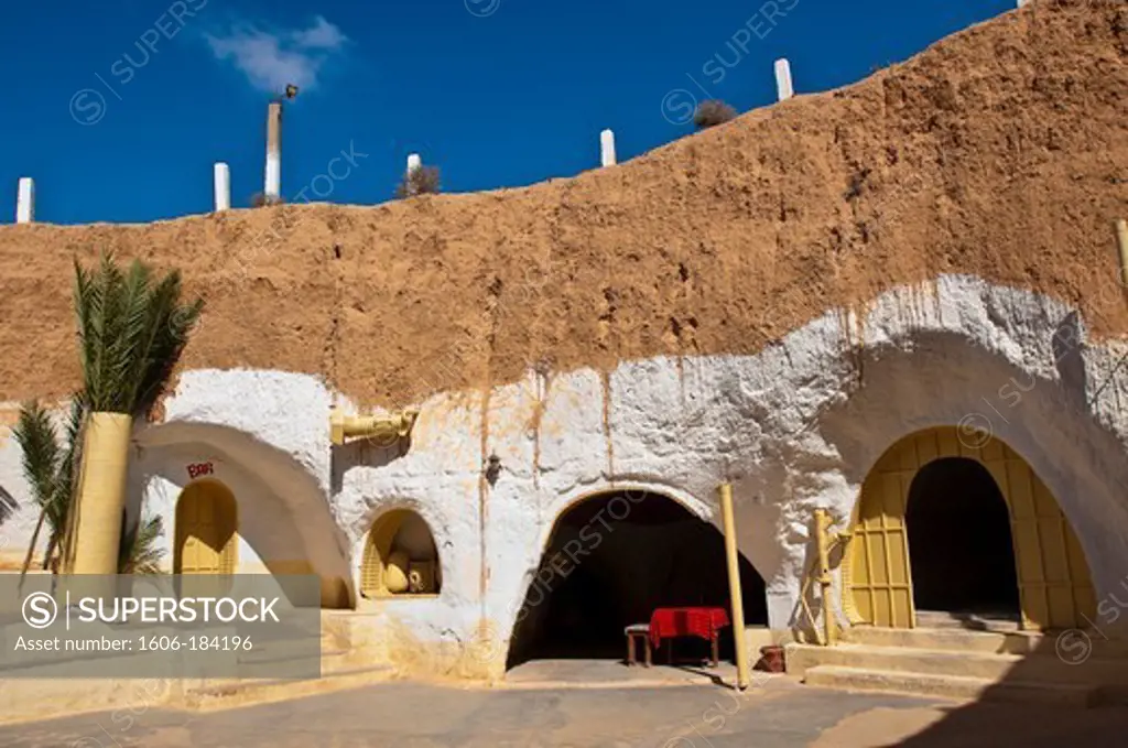 North Africa, Tunisia, Gabes province, cave-dwelling berbere village, Matmata, Sidi Driss hotel, Star Wars movie set, the house of Luke Skywalker in the movies of Georges Lucas shot with Harrison Ford