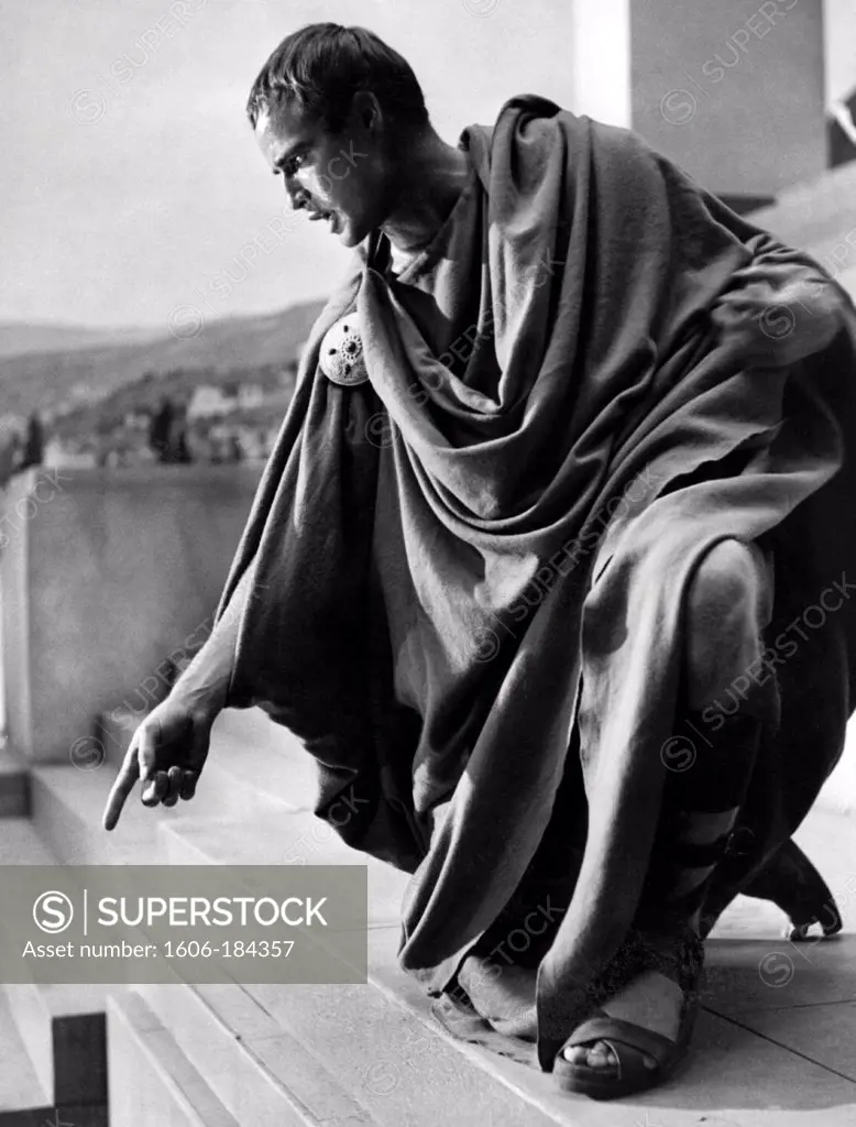 Marlon Brando , Julius Caesar , 1953 directed by Joseph L. Mankiewicz  (Metro-Goldwyn-Mayer Pictures)