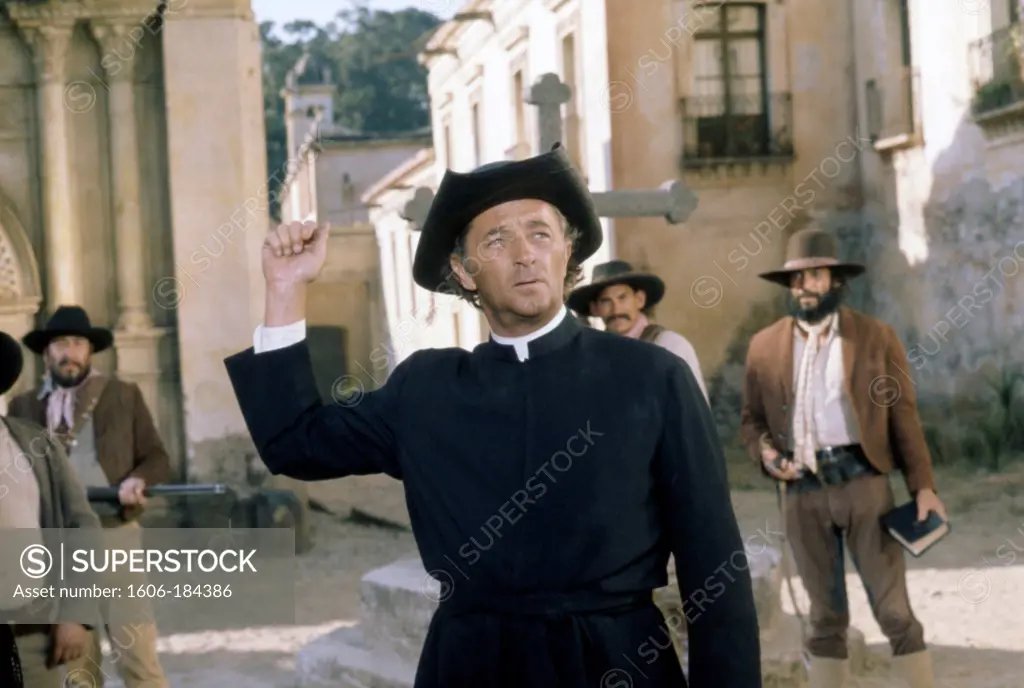 Robert Mitchum , The Wrath of God , 1972 directed by Ralph Nelson (Metro-Goldwyn-Mayer Pictures)