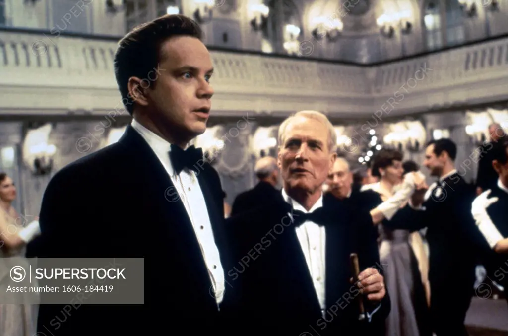 Tim Robbins and Paul Newman , The Hudsucker Proxy , 1994 directed by Joel and Ethan Coen  (PolyGram Filmed Entertainment)
