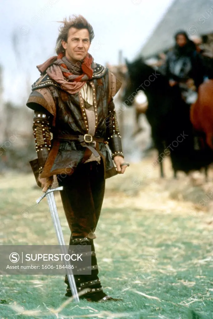 Kevin Costner , Robin Hood : Prince of Thieves , 1991 directed by Kevin Reynolds (Warner Bros. Pictures , Morgan C)