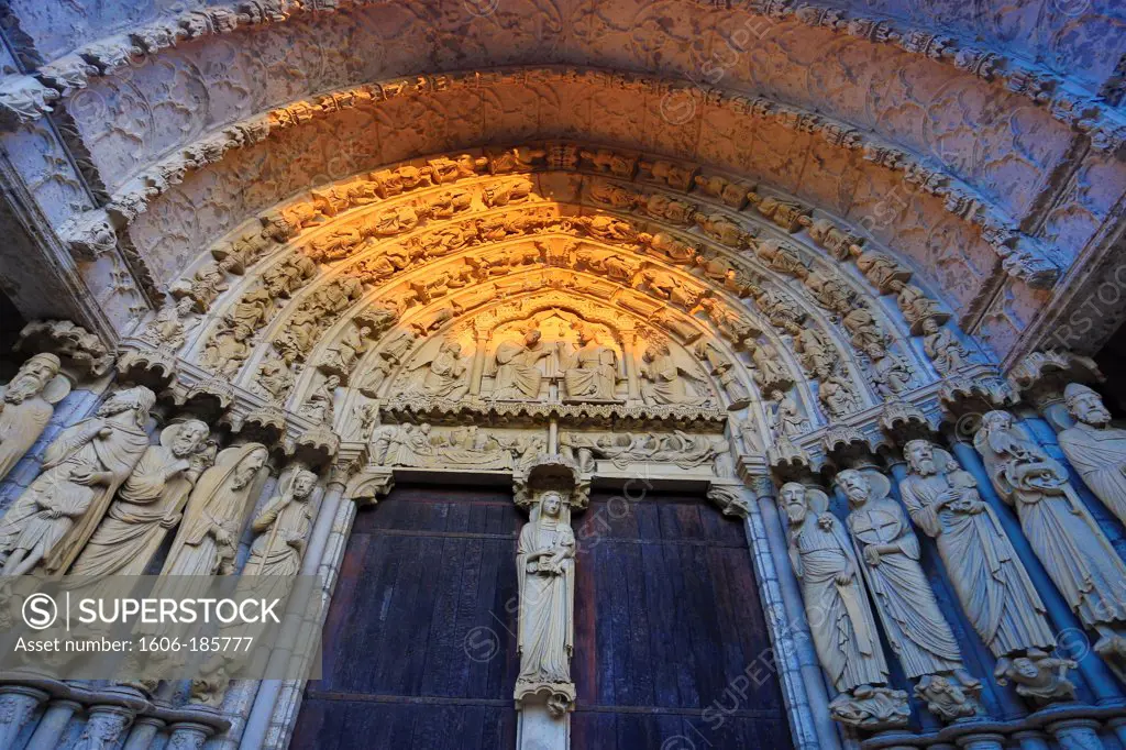 France , Chartres City , Chartres  cathedral (W.H.), North Gate