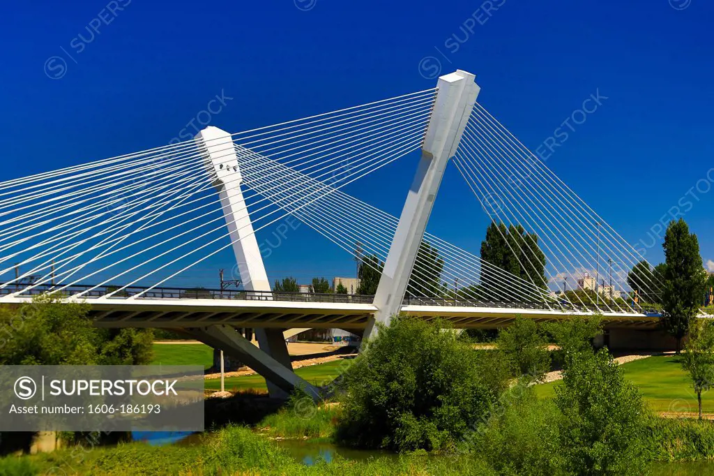 Spain , Catalunya , Lerida City ,Princep de Viana Bridge