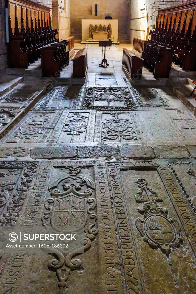 Spain , Catalonia, Royal Cisterciens Monastery of Vallbona de les  Monges ,Inside  Church , XII century