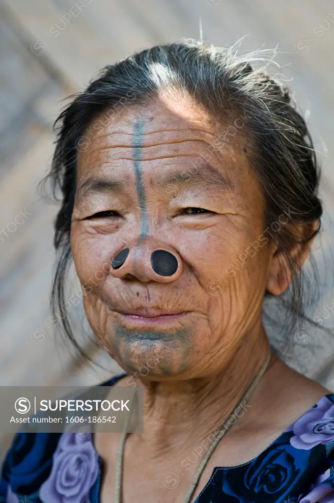 Apatani ethnic group;Ziro;Arunachal Pradesh;India