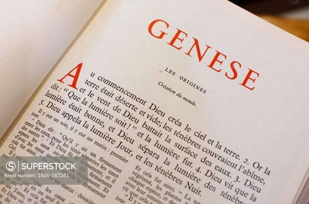 Old Testament. Genesis France.