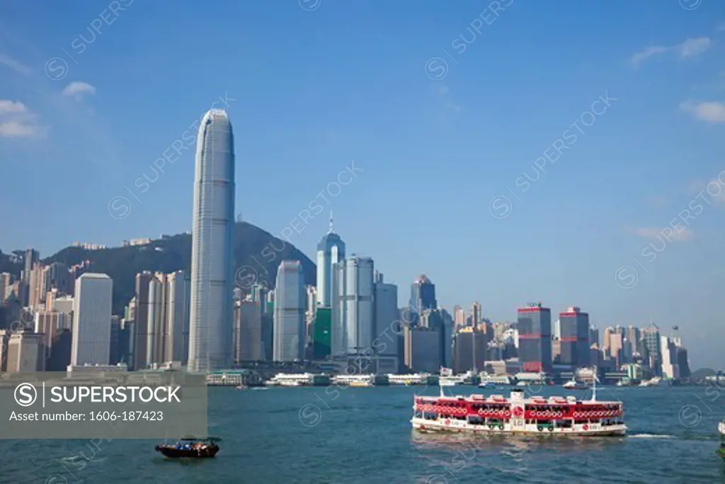China,Hong Kong,City Skyline and Victoria Peak