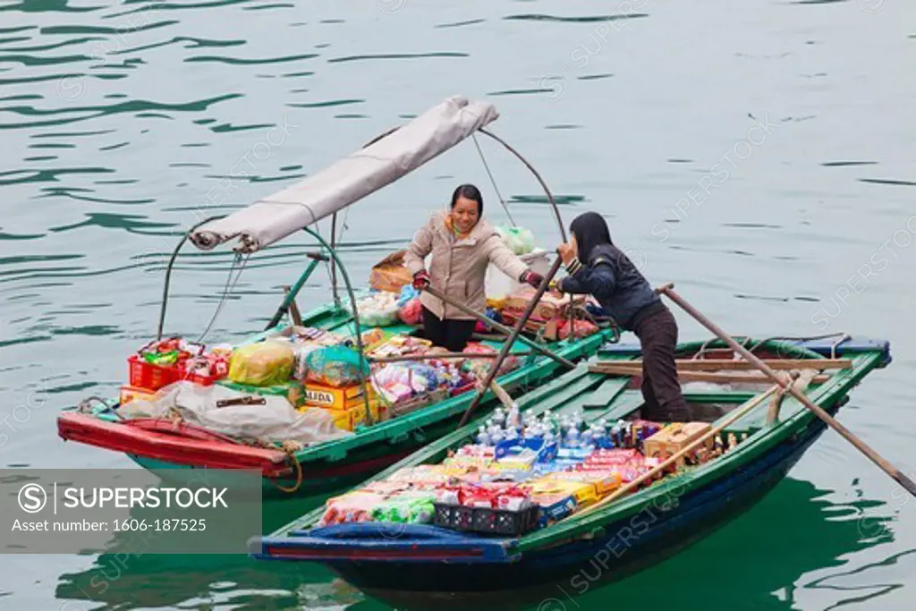 Vietnam,Halong Bay,Floating Market