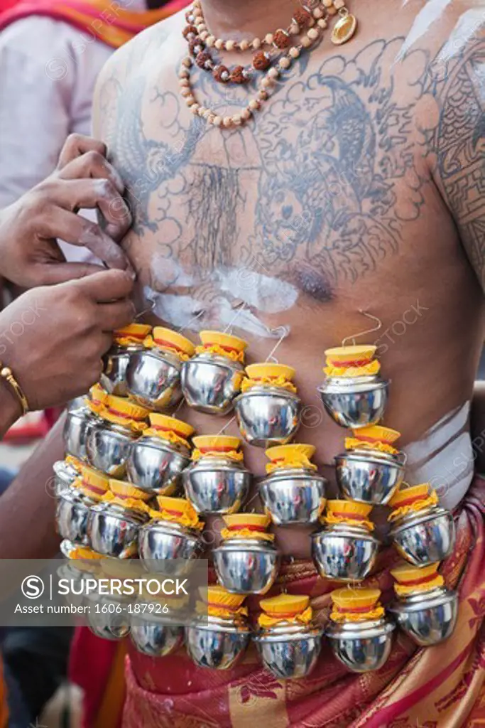 Singapore,Little India,Sri Srinivasa Perumal Temple,Thaipusam Festival Particpant