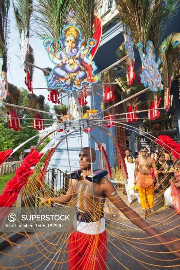 Singapore,Little India,Sri Srinivasa Perumal Temple,Thaipusam Festival Particpant