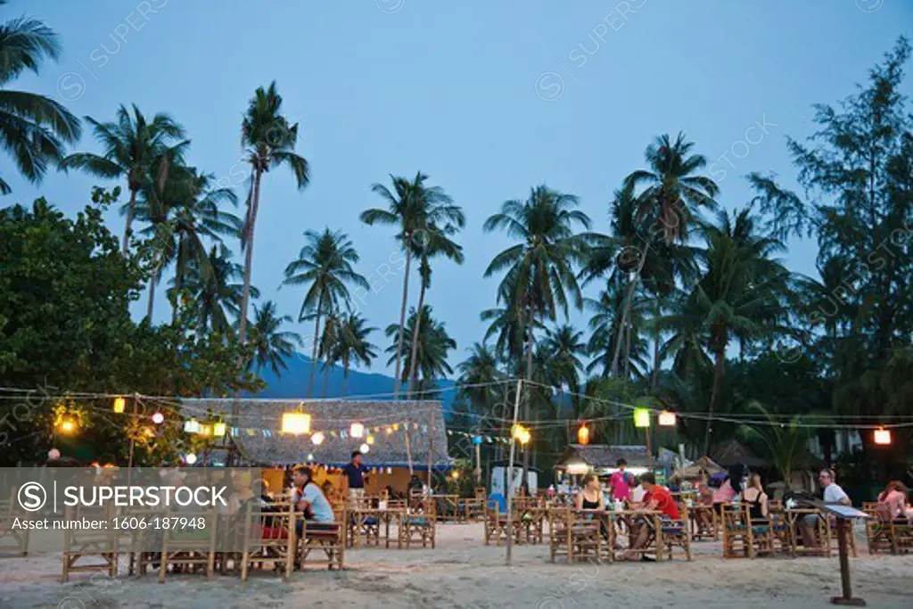 Thailand,Trat Province,Koh Chang,Klong Prao Beach,Beach Front Restaurants
