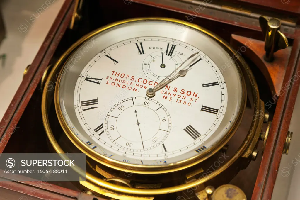 England,London,The City,Guildhall,The Clockmakers Museum,Marine Chronometer