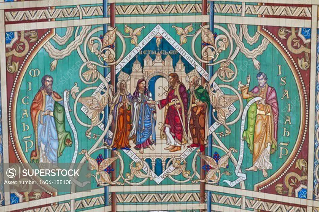 England,Cambridgeshire,Ely,Ely Cathedral,The Nave Ceiling depicting The Ancestry of Jesus