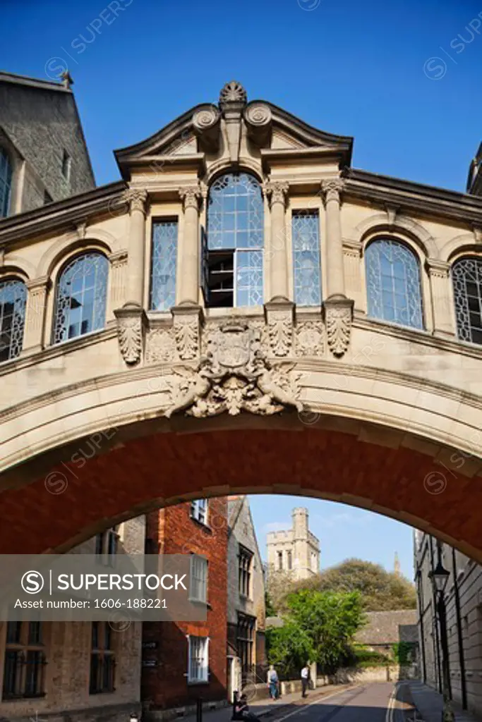 England,Oxfordshire,Oxford,Oxford University,New College Lane,Hertford College,Hertford Bridge aka Bridge of Sighs