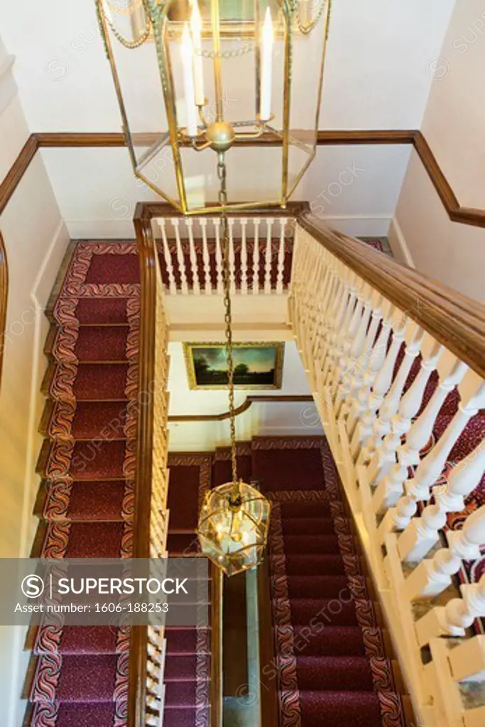 England,London,Richmond,Kew Palace,Staircase