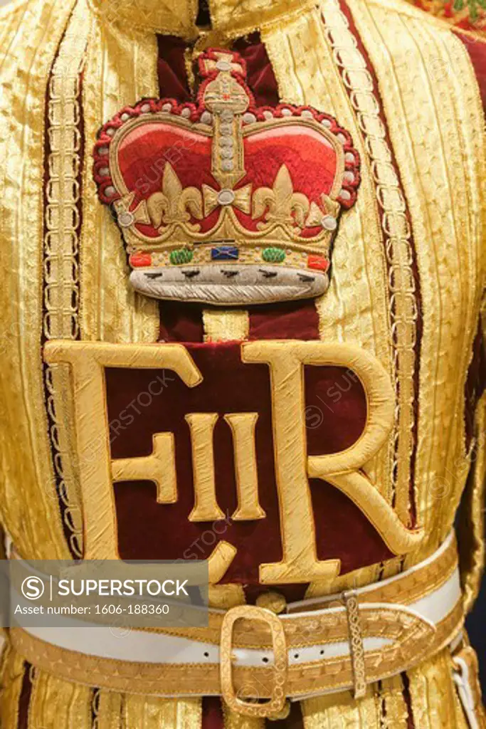 England,London,Whitehall,Household Cavalry Museum,Detail of Band Leaders Uniform