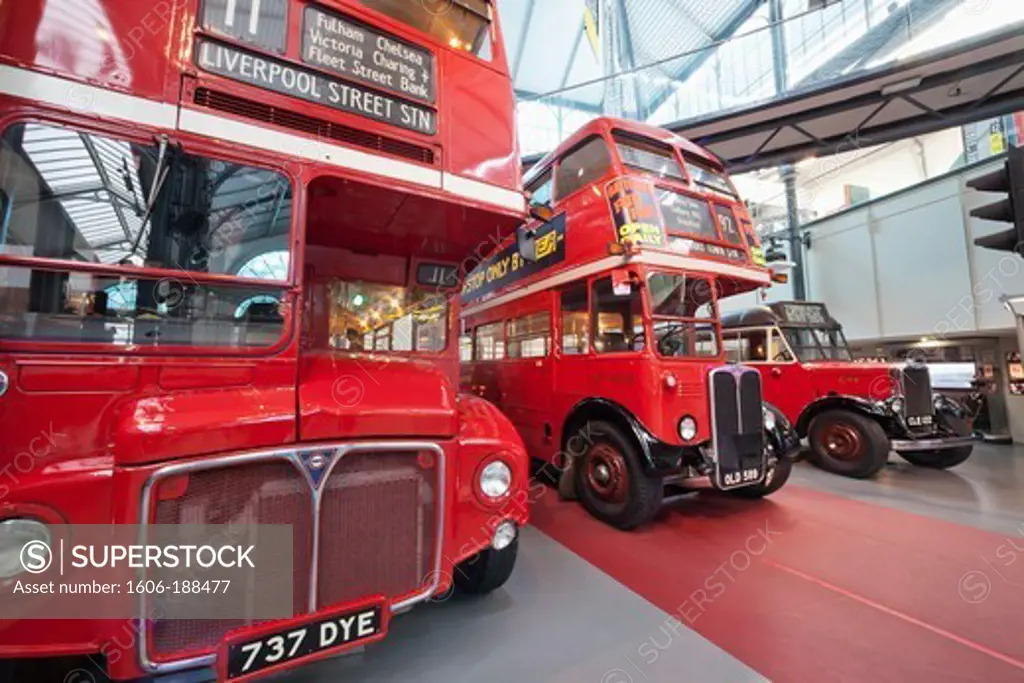 England,London,Covent Garden,London Transport Museum,Vintage Buses