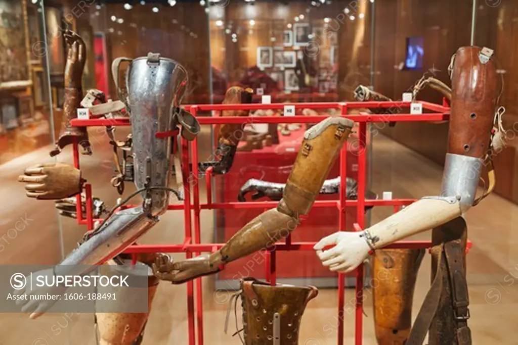 England,London,Euston,The Wellcome Collection Museum,Artificial Limbs