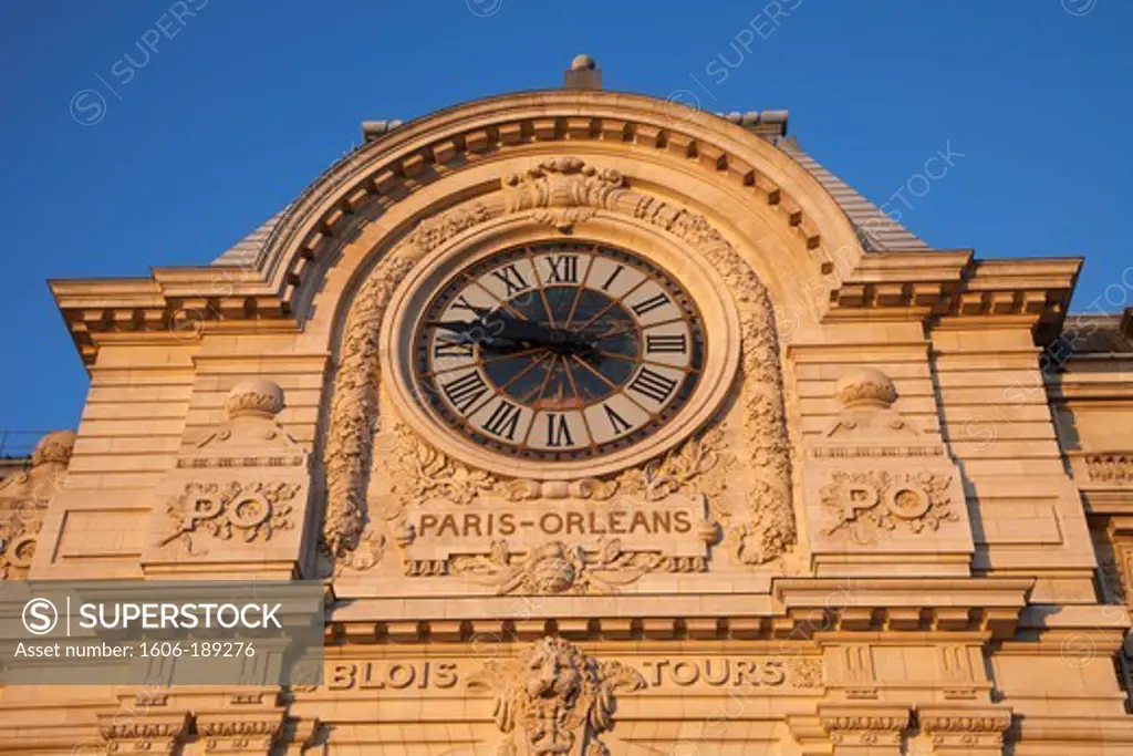 France, Paris, Musee d'Orsay, Clock Face