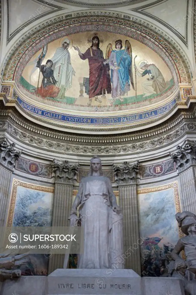 France, Paris, The Pantheon, La Convention Nationale Statue