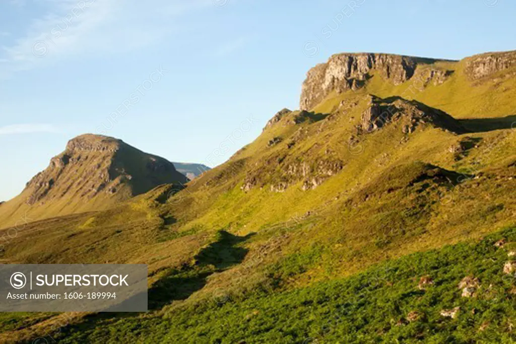 Scotland, Inner Hebrides, Isle of Skye, The Quiraing Mountain Range