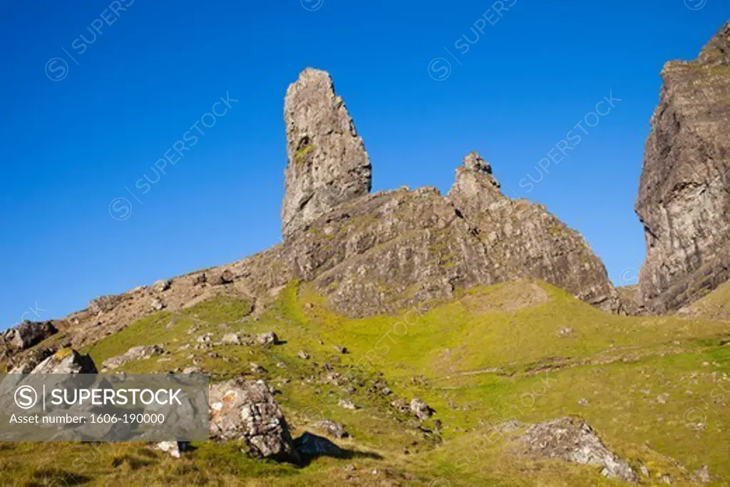 Scotland, Inner Hebrides, Isle of Skye, Old Man of Storr Mountains