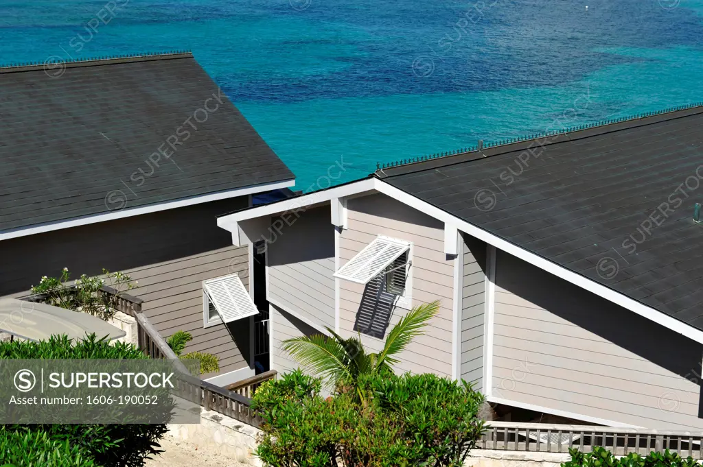 Bahamas,Northern Bahamas,Abaco island,Villa at the Private tropical beach at the Abaco club on Winding Bay,a Ritz-Carlton managed club