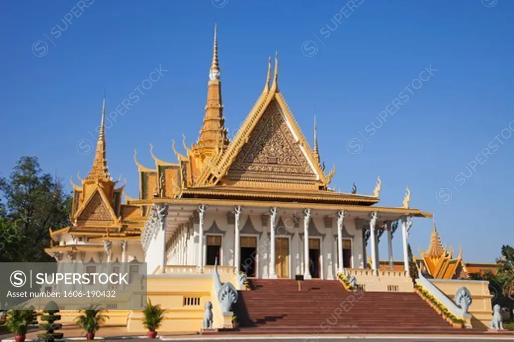 Cambodia, Phnom Penh, The Royal Palace, The Throne Hall