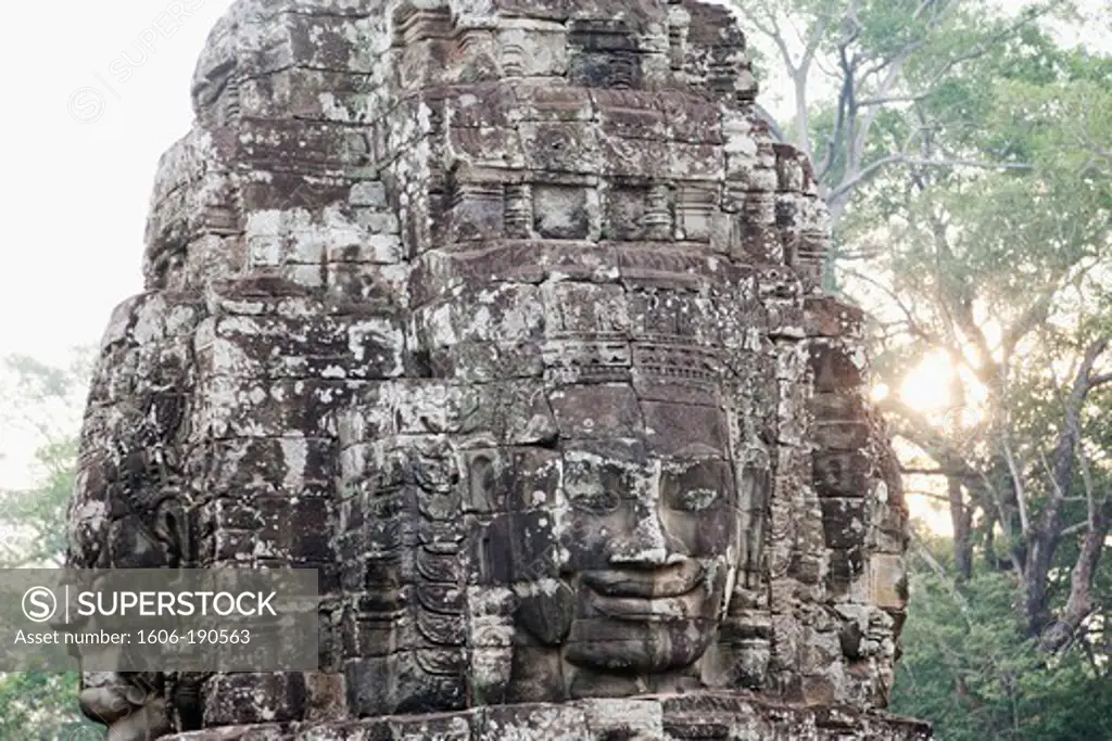 Cambodia, Siem Reap, Angkor Thom, Bayon Temple