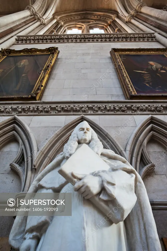 England,London,The Royal Courts of Justice,The Main Hall,Statue of William Blackstone