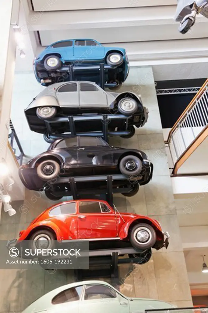 England,London,Kensington,Science Museum,Display of Vintage Continental Cars
