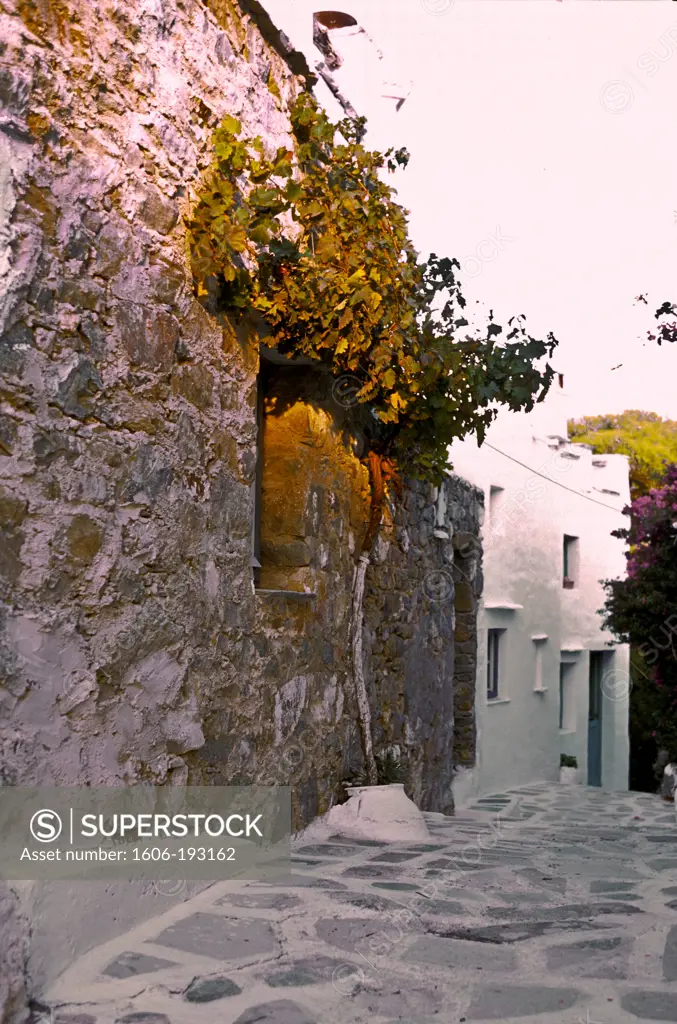 Greece, Serifos Island, Street And House