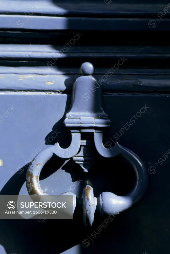 France, Paris, door knocker, close-up