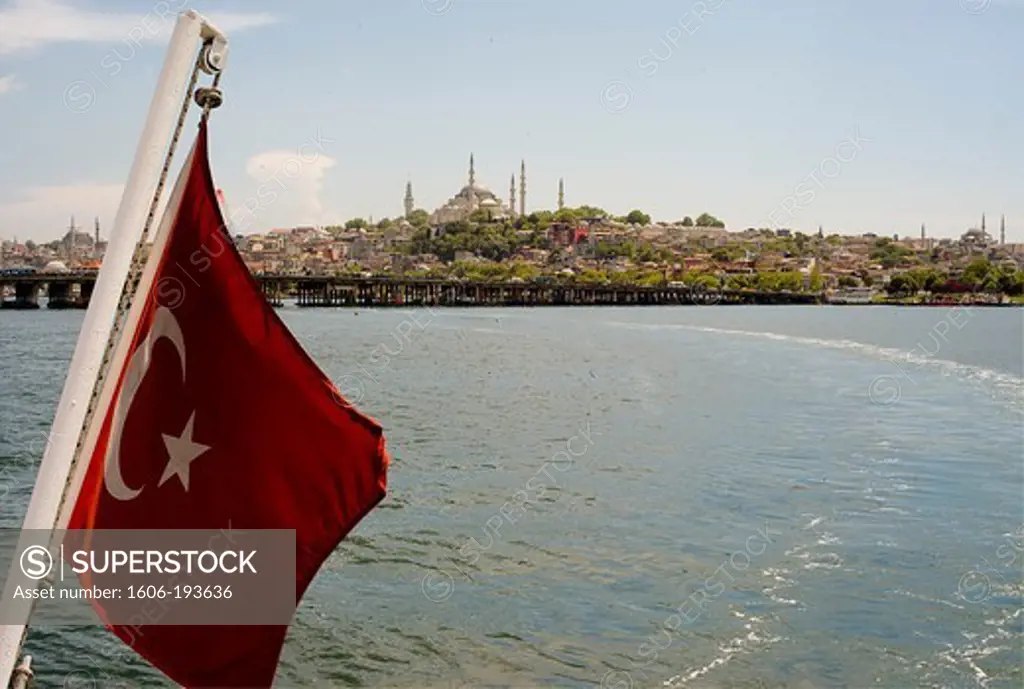 Turkey, Istanbul City, Turkish Flag