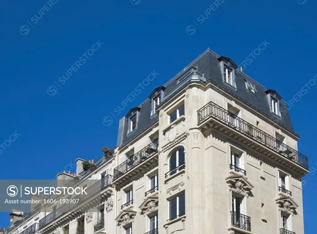 France, Paris, 4Th District, Building Facade