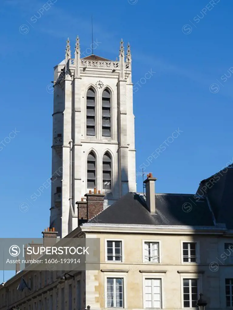 France, Paris, 5Th Arrondissement, Lycee Henri Iv, Steeple Of The Old Abbey Of Sainte Genevieve (Tower Clovis)
